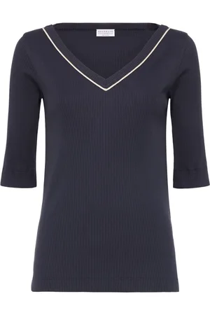 Brunello Cucinelli T-Shirt mit Monili-Detail