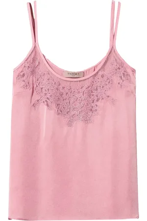 Twin-Set Besticktes Top aus Satin