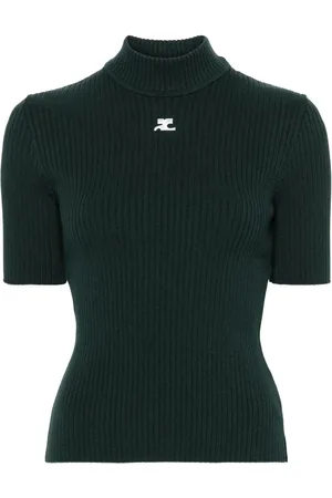 Courrèges Reedition Pullover aus Rippstrick