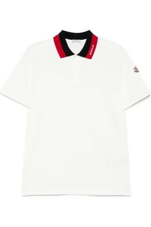 Moncler Piqué-Poloshirt mit Logo-Stickerei