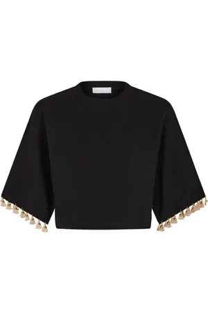 Paco rabanne Gestricktes Cropped-T-Shirt