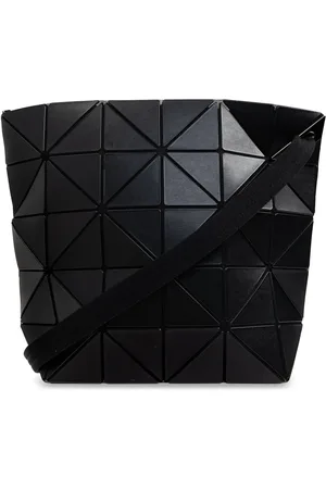 Issey Miyake Schultertasche mit geometrischen Einsätzen