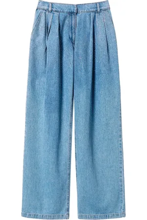 Twin-Set Weite Jeans mit Bundfalten