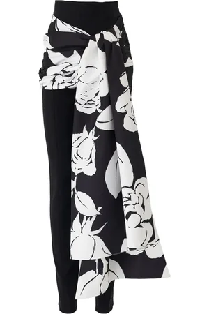Carolina Herrera Skinny-Hose mit Schärpe