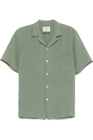Portuguese Flannel Leinenhemd mit Reverskragen