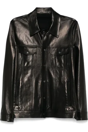 SALVATORE SANTORO Hemdjacke aus Leder