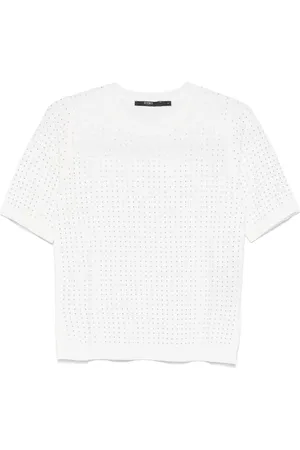 SEVENTY BY SERGIO TEGON T-Shirt mit Strassverzierung