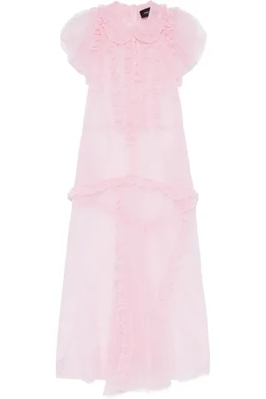 Simone Rocha Gerüschtes Maxikleid mit mehreren Nähten
