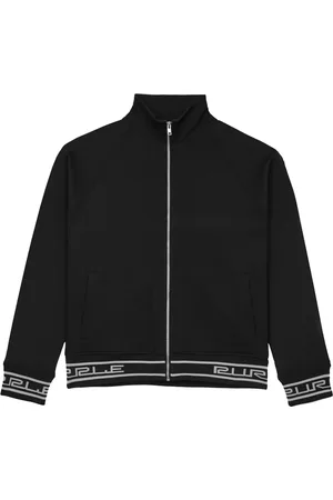 Purple Brand Sportjacke mit Logo-Streifen