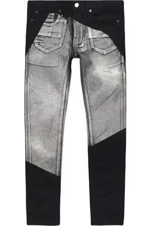 Purple Brand Gerade Jeans mit Kontrasteinsätzen