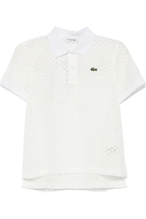 Lacoste Poloshirt mit Monogramm-Spitze