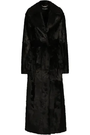 Dolce & Gabbana Mantel aus Leder