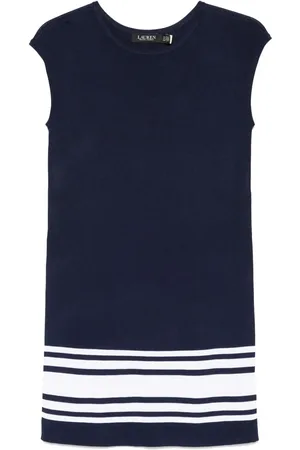 Ralph Lauren Kurzes Kleid mit Streifendetail