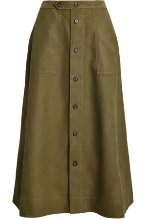 Ralph Lauren Hanf-Midirock in A-Linie