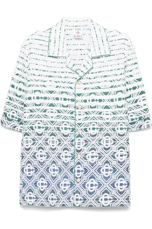 Casablanca Frottee-Hemd mit Monogramm-Farbverlauf