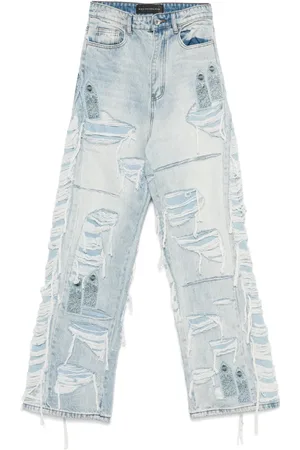 Who Decides War Full Distress Arch Jeans