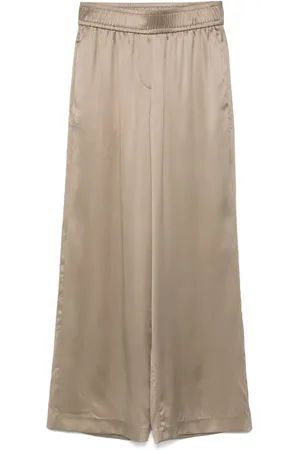 Brunello Cucinelli Weite Hose aus Satin