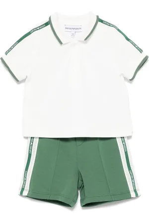 Emporio Armani Short-Set mit Logo-Streifen