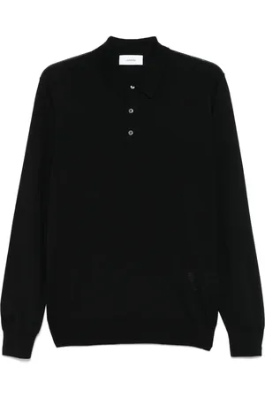 LARDINI Fein gestricktes Poloshirt