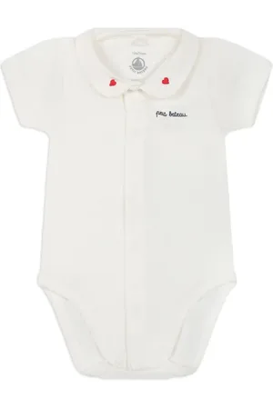 Petit Bateau Body mit Logo-Stickerei