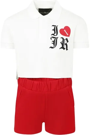 John Richmond Set aus Hemd und Shorts mit Logo