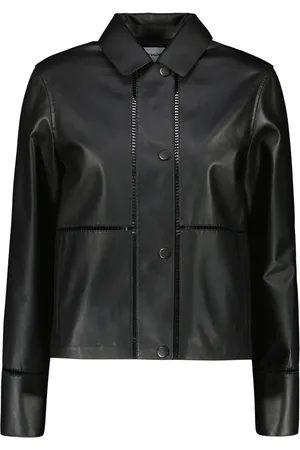 YVES SALOMON Lederjacke mit Ziernähten