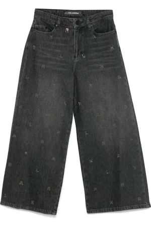 Karl Lagerfeld Strassverzierte Jeans