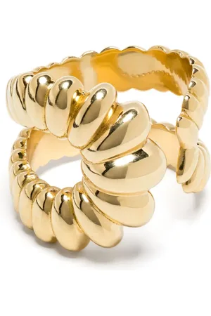 LEANDRA BAGS 18kt Spiral Gelbgoldring