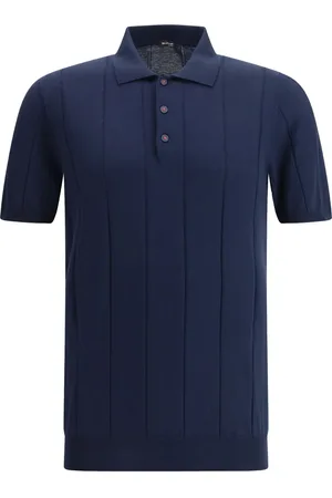 Kiton Poloshirt aus geripptem Strick