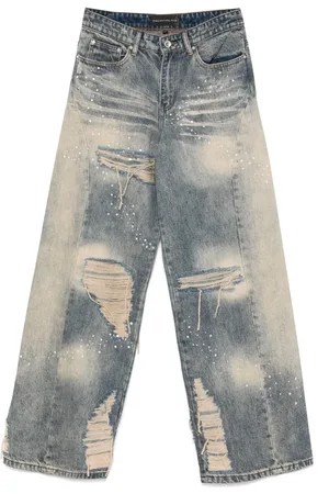 Who Decides War Faded Stone Jeans