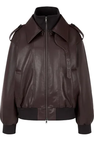 Studio Tomboy Bomberjacke aus Faux-Leder