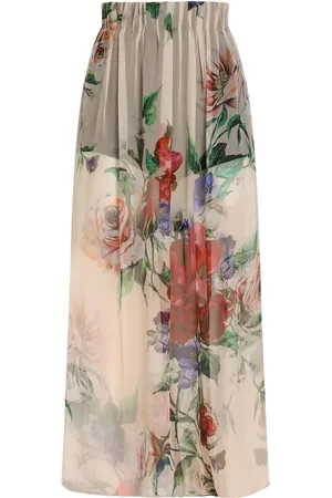 Dolce & Gabbana Midirock mit Blumen-Print