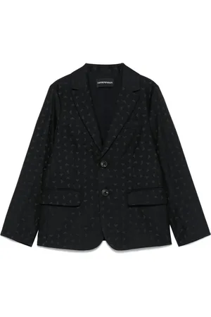 Emporio Armani Sakko mit Logo-Jacquard