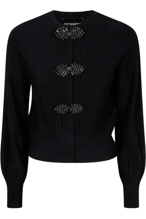 Emporio Armani Strukturierter Cardigan mit Schmuckdetail