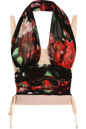 Dolce & Gabbana Top mit Blumen-Print