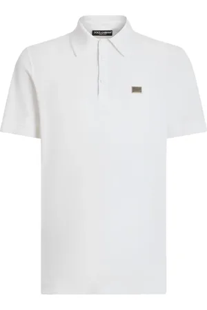 Dolce & Gabbana Poloshirt mit Logo-Schild