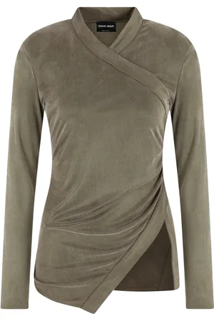 Giorgio Armani Gewickeltes Jerseyoberteil