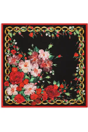 Dolce & Gabbana Schal mit Rosen-Print