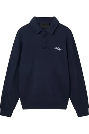 Axel Arigato Base Sweatshirt mit Poloshirtkragen