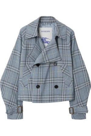 Burberry Karierte Jacke im Trench-Look