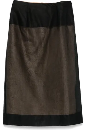 Carven Midirock im Layering-Look