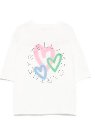 Stella McCartney T-Shirt mit Herz-Print