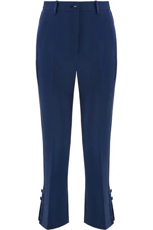 Elisabetta Franchi Krepphose mit Satinbändern