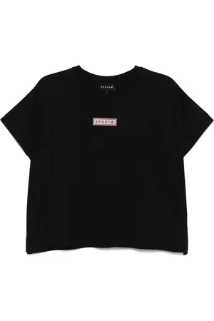 AGNÈS B. T-Shirt mit Mosaik-Logo
