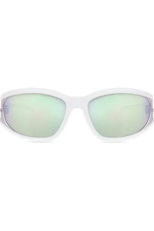 Diesel Sonnenbrille mit Logo-Schild