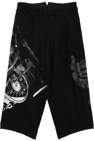 YOHJI YAMAMOTO Hose mit Rad-Print