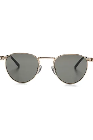 Gucci Sonnenbrille mit ovalem Gestell
