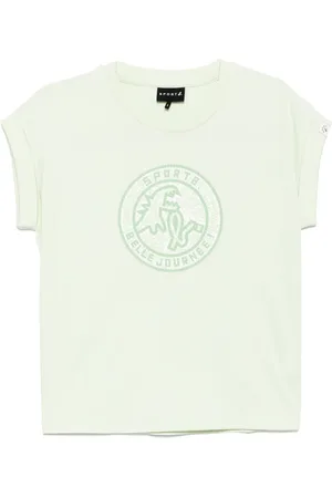 AGNÈS B. T-Shirt mit rundem Logo