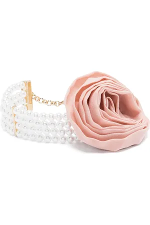 BLUMARINE Choker mit Blumenapplikationen
