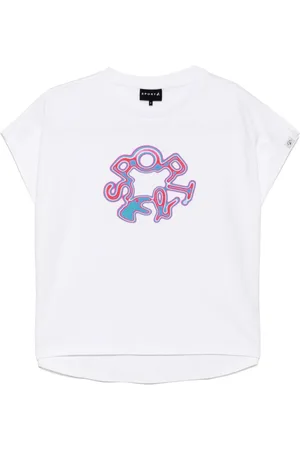 AGNÈS B. T-Shirt mit Logo-Print